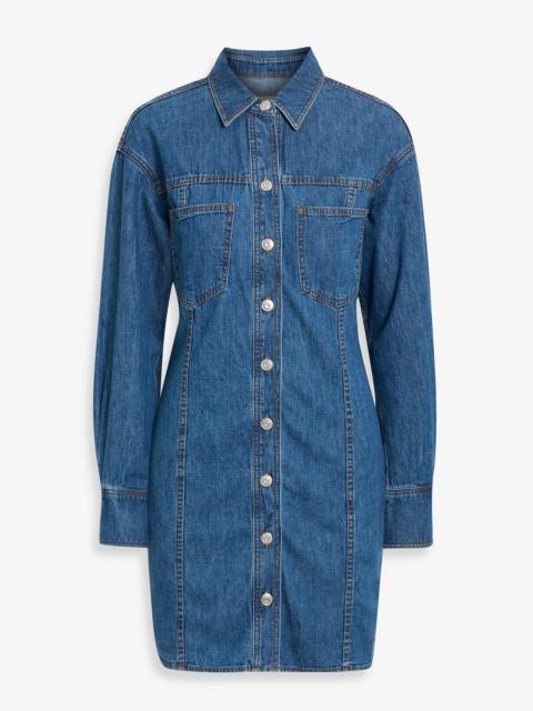 Other Designers Marissa denim mini shirt dress