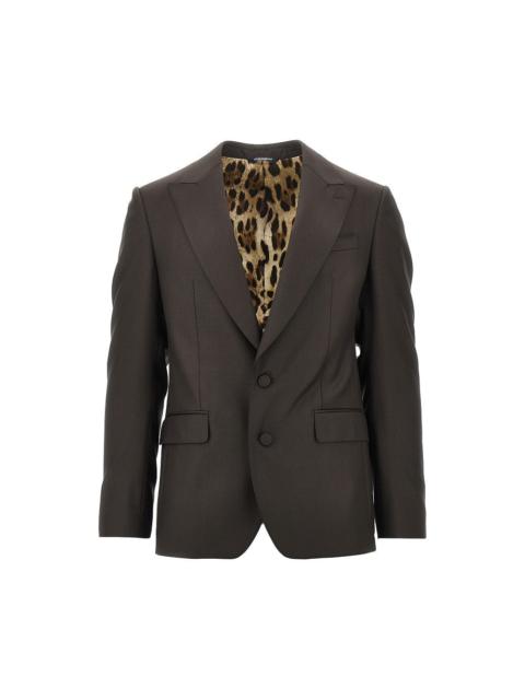 Dolce & Gabbana Dolce&Gabbana Men Sicilia Light Wool Single-Breasted Jacket