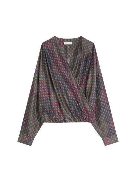 Dries Van Noten Camiel printed silk blouse
