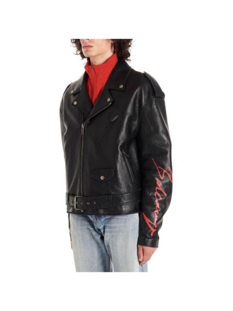 BALENCIAGA Balenciaga Vintage Painted Biker Jacket