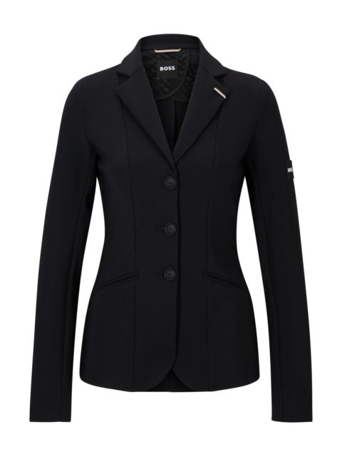 BOSS EQUESTRIAN SLIM-FIT SHOW JACKET IN POWER-STRETCH MATERIAL