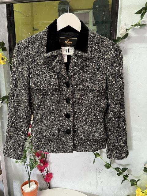 FENDI Authentic Fendi Tweed Coat