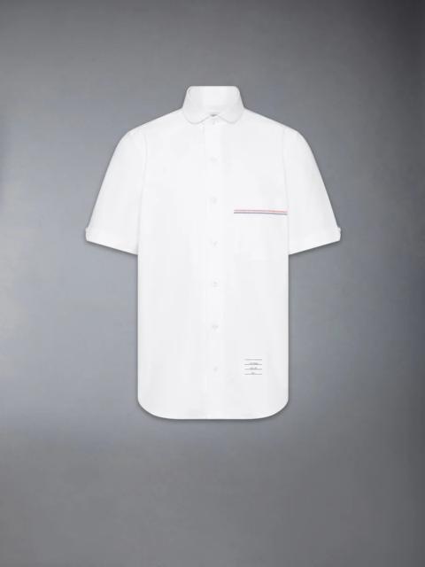 Thom Browne Rwb Embroidery Short Sleeve Shirt Men