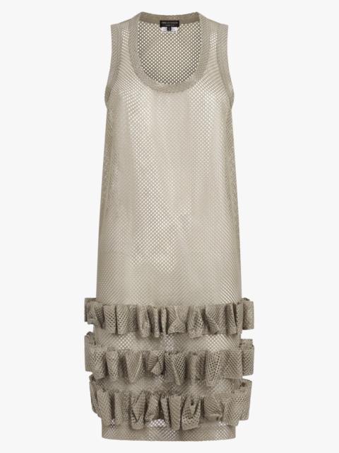 Comme Des Garçons MESH SINGLET DRESS | KHAKI