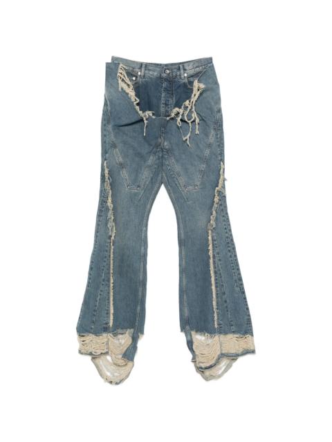 Rick Owens DRKSHDW Rick Owens Drkshdw Distressed Flared Jeans
