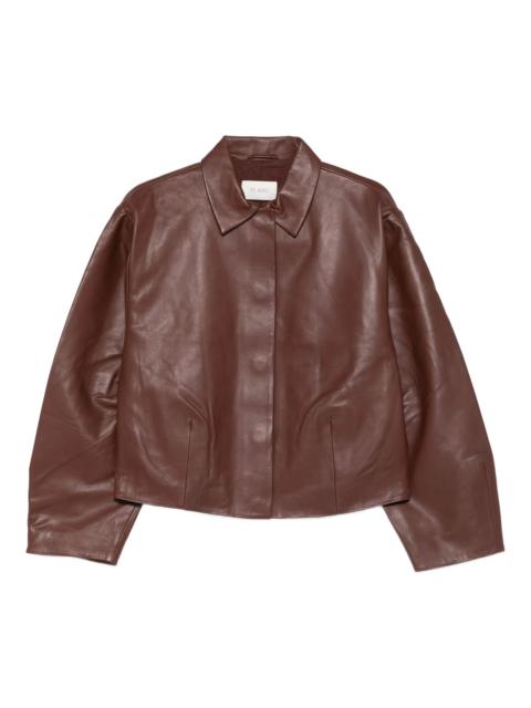 ST. AGNI Cocoon leather jacket