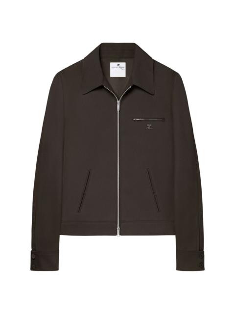 courrèges Signature Retro logo-embroidered jacket
