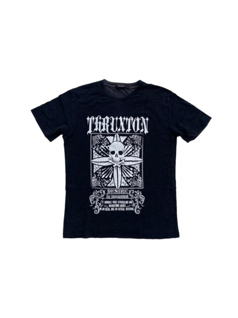 Other Designers Japanese Brand - Thruxton Skull & Cross Logo Chrome Hearts Inspired Tee