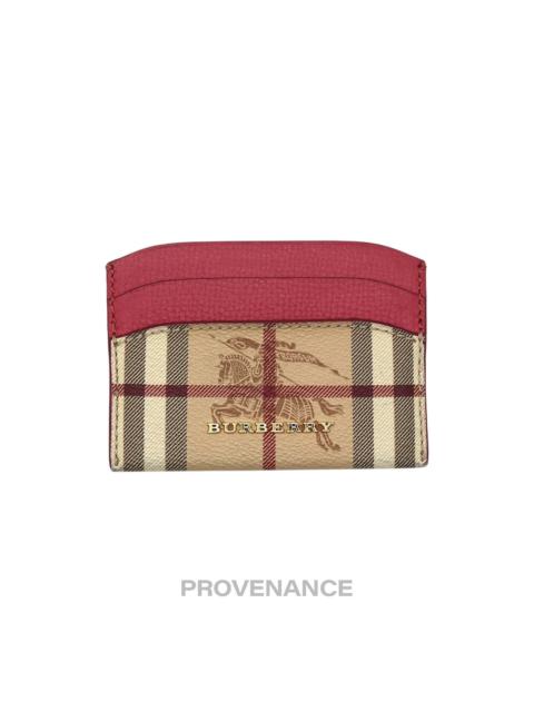 Burberry Burberry Card Holder Wallet - Haymarket Check Pink