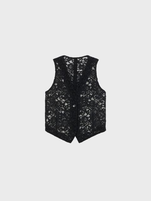 Blumarine RÉBRODÉ LACE VEST