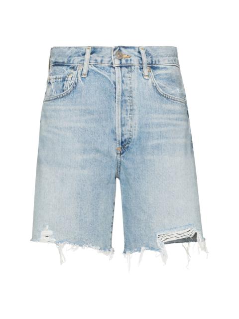 Camilla frayed-hem denim shorts
