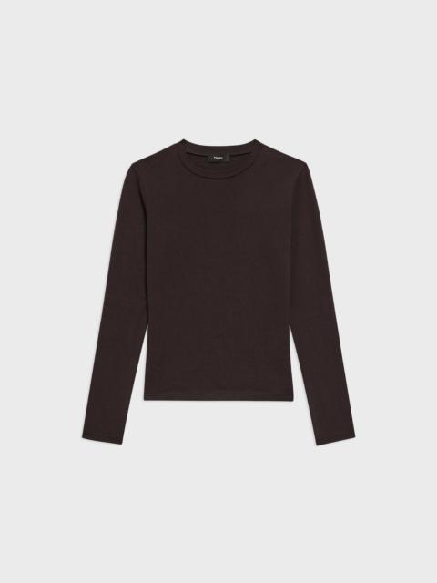 Theory Tiny Long-Sleeve Tee in Organic Cotton