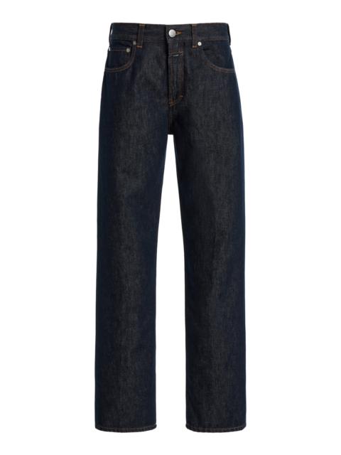 CLOSED Jonta Rigid Mid-Rise Straight-Leg Jeans dark wash