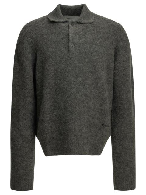 AMI Paris AMI Paris Polo Sweater Grey Men