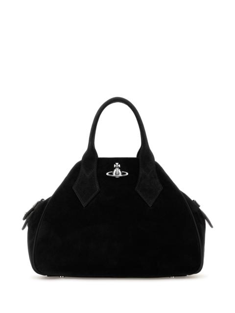 Vivienne Westwood Black suede medium Yasmine handbag