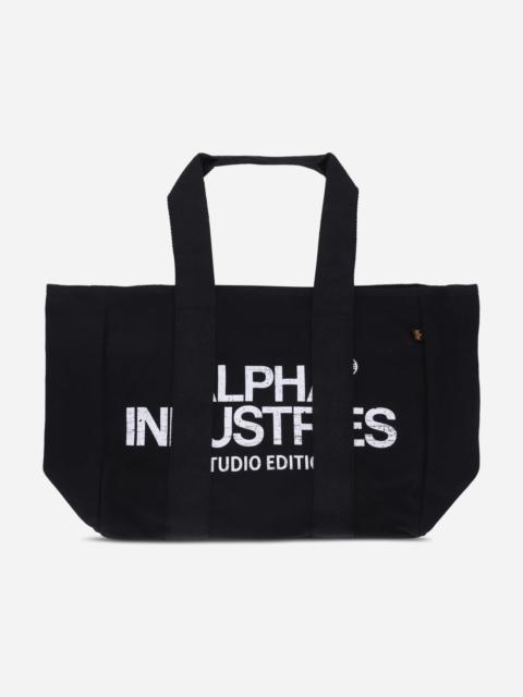 ALPHA INDUSTRIES Studio Tote Bag Large Black