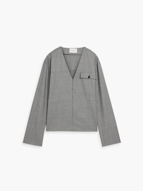 Loulou de Saison Oreca wool-twill blouse