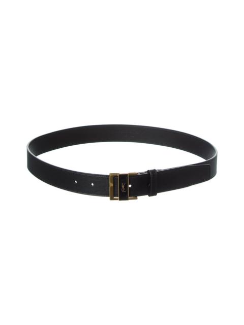 SAINT LAURENT Saint Laurent Gio Leather Belt