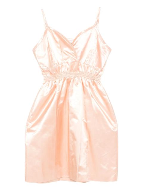 Miu Miu Miu Miu Satin Spaghetti-strap Mini Dress