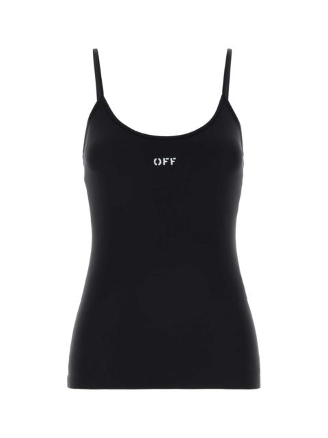 Off-White Off White Women Black Stretch Nylon Tank Top