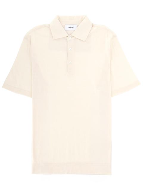 LARDINI COTTON SILK BLEND POLO SHIRT