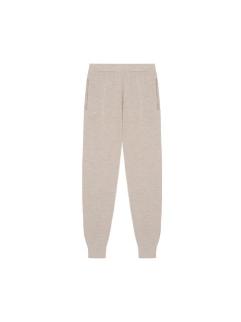 PANGAIA Womens DNA Regenerative Merino Wool Track Pants - Stone Marl