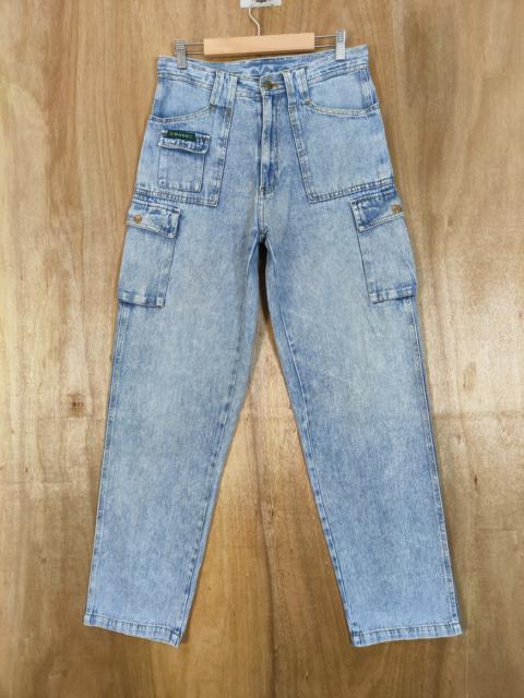 Other Designers Vintage - VINTAGE MANX FADED LIGHT BLUE JEANS CARGO PANTS