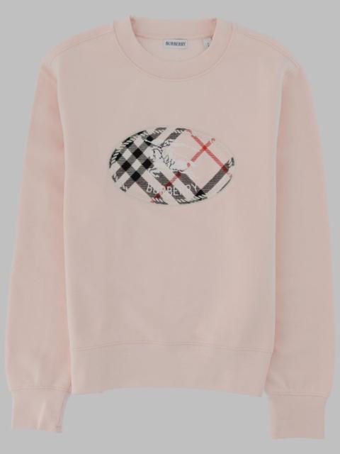 Burberry Burberry Women Felpa "Caroline" Con Inserto Check
