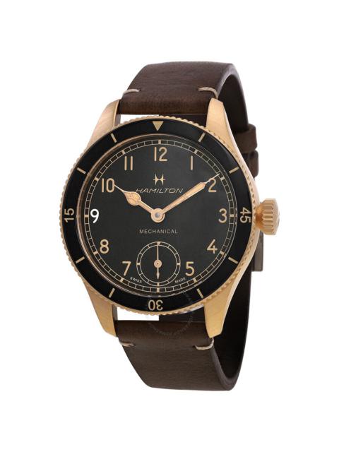 Other Designers Hamilton Khaki Aviation Pioneer Hand Wind Black Dial Men's Watch H76709530