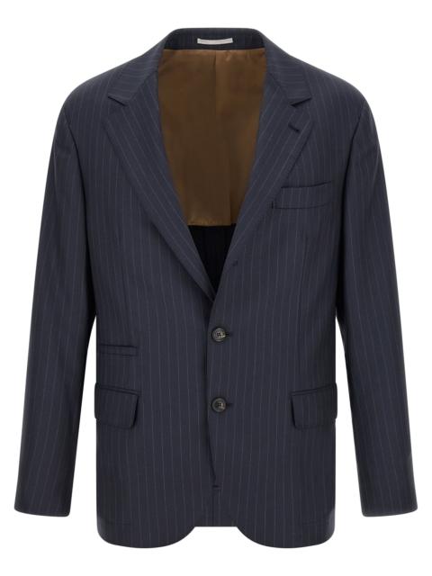 Brunello Cucinelli Brunello Cucinelli Men Pinstripe Batavia Blazer