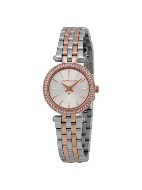 MICHAEL KORS Michael Kors Petite Darci Silver Dial Two-tone Ladies Watch MK3298