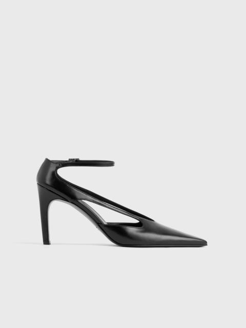 TOTEME Leather stiletto pumps black