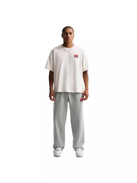 Nike Men's Solo Swoosh Fleece Open-Hem Pants
