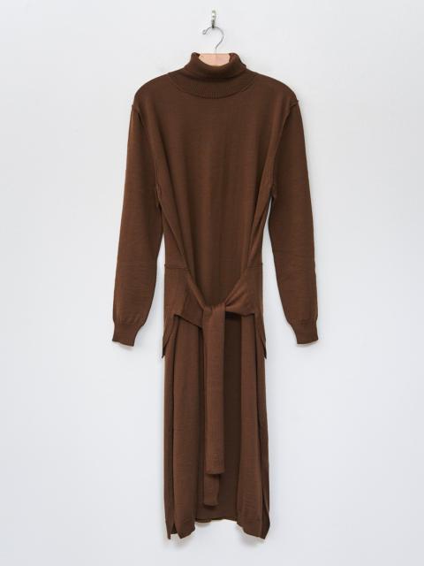 Lemaire Trompe L'oeil Dress - Hazelnut Brown