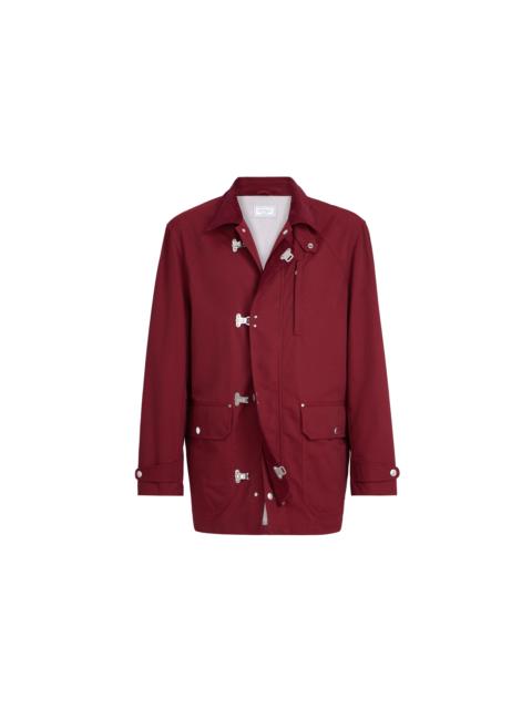 Brunello Cucinelli Brunello Cucinelli Water-resistant outerwear in Cherry at Nordstrom