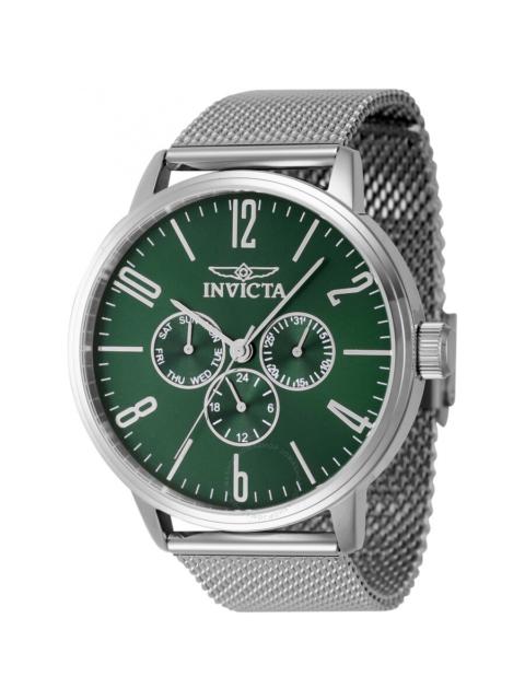 Other Designers Invicta Specialty GMT Quartz Green Dial Men's Watch 47120
