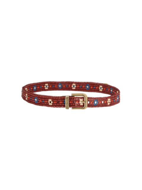 Etro Embroidered Beaded Belt multi