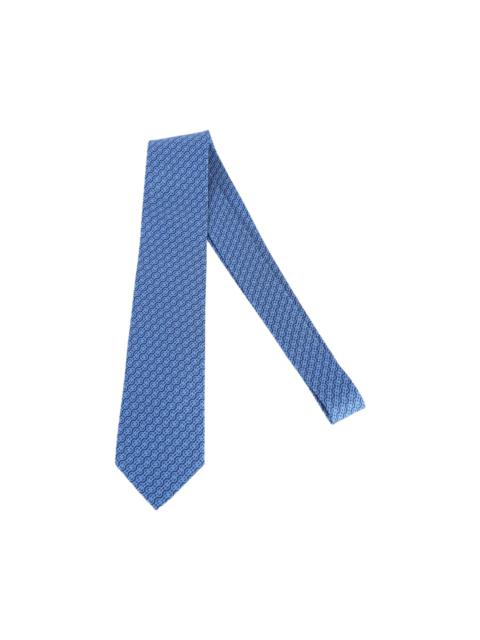 FERRAGAMO Light Blue Silk Tie