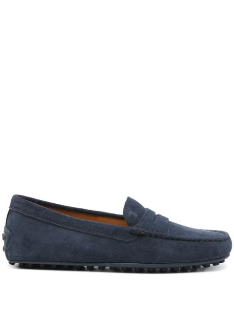 Tod's Women City Gommino Suede Leather Loafers
