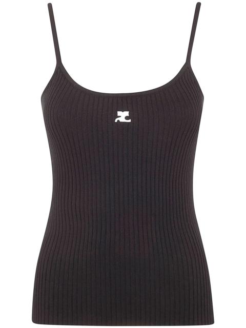 courrèges "Reedition" Knit Tank Top