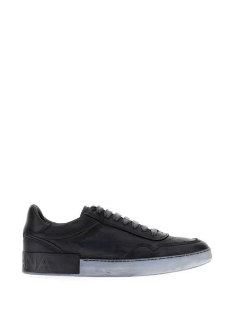 Dolce & Gabbana Dolce & Gabbana Men Black Leather Sneakers