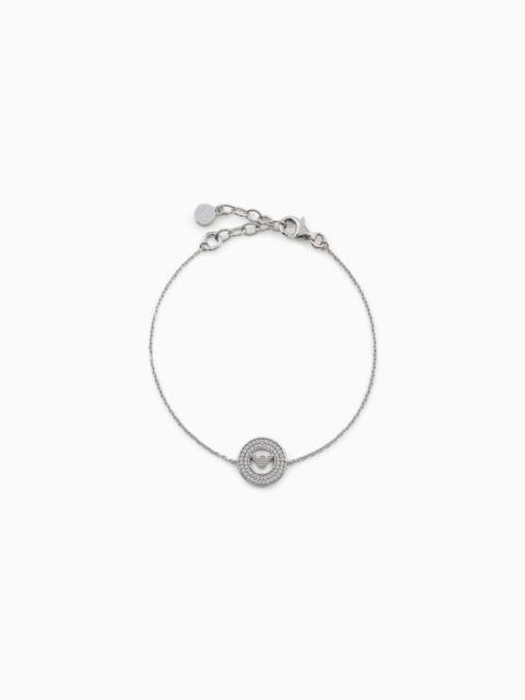 EMPORIO ARMANI STERLING SILVER COMPONENTS BRACELET