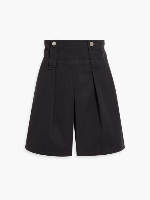 Isabel Marant Dicochia pleated cotton-twill shorts