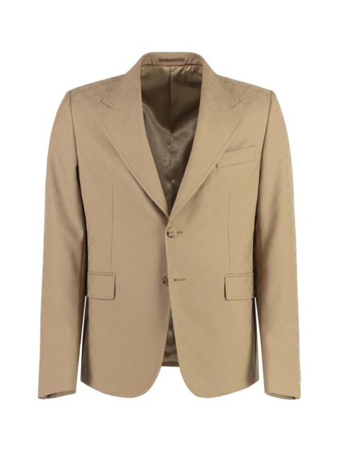 GUCCI SINGLE-BREASTED TWO-BUTTON JACKET