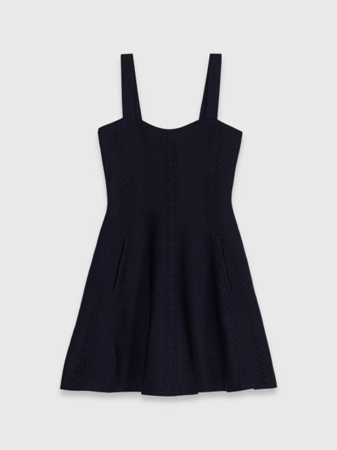maje Mini knitted babydoll dress