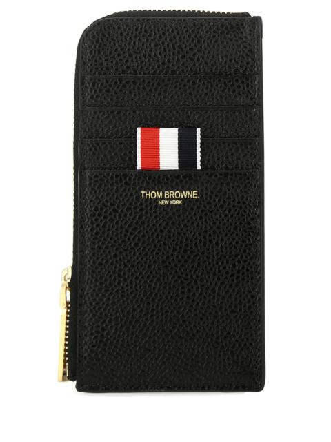 Thom Browne Black leather coin purse