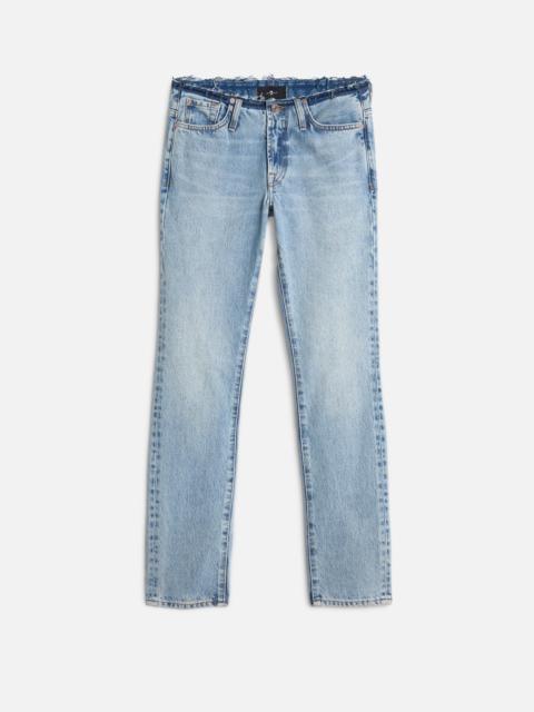 7 For All Mankind LOW CIGARETTE in MANKIND Blue Erosion