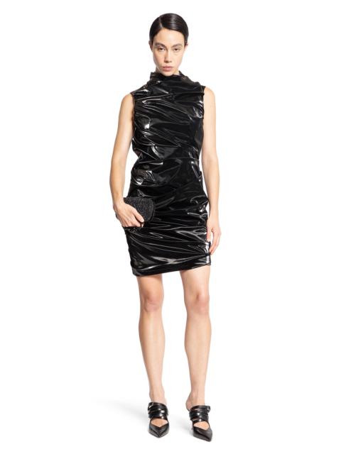 Vynil-Draped-Evening-Dress