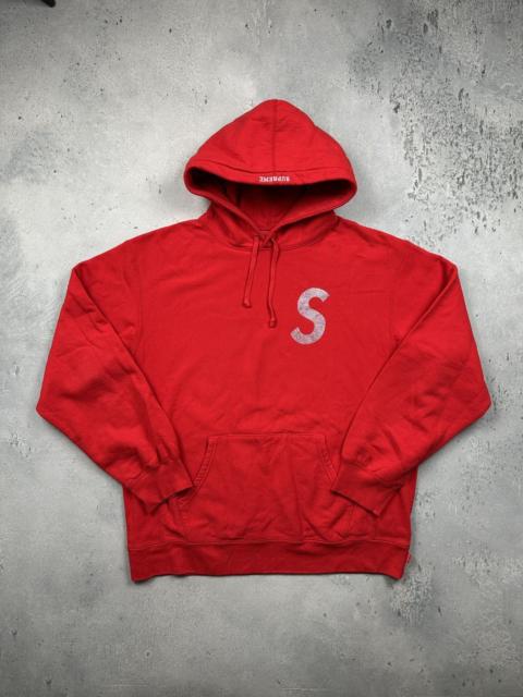 Supreme Supreme Swarovski S Logo Hoodie Red Canada Limited Edition