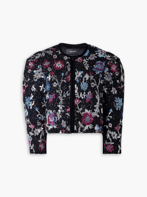 Isabel Marant Marjoya embellished velvet jacket